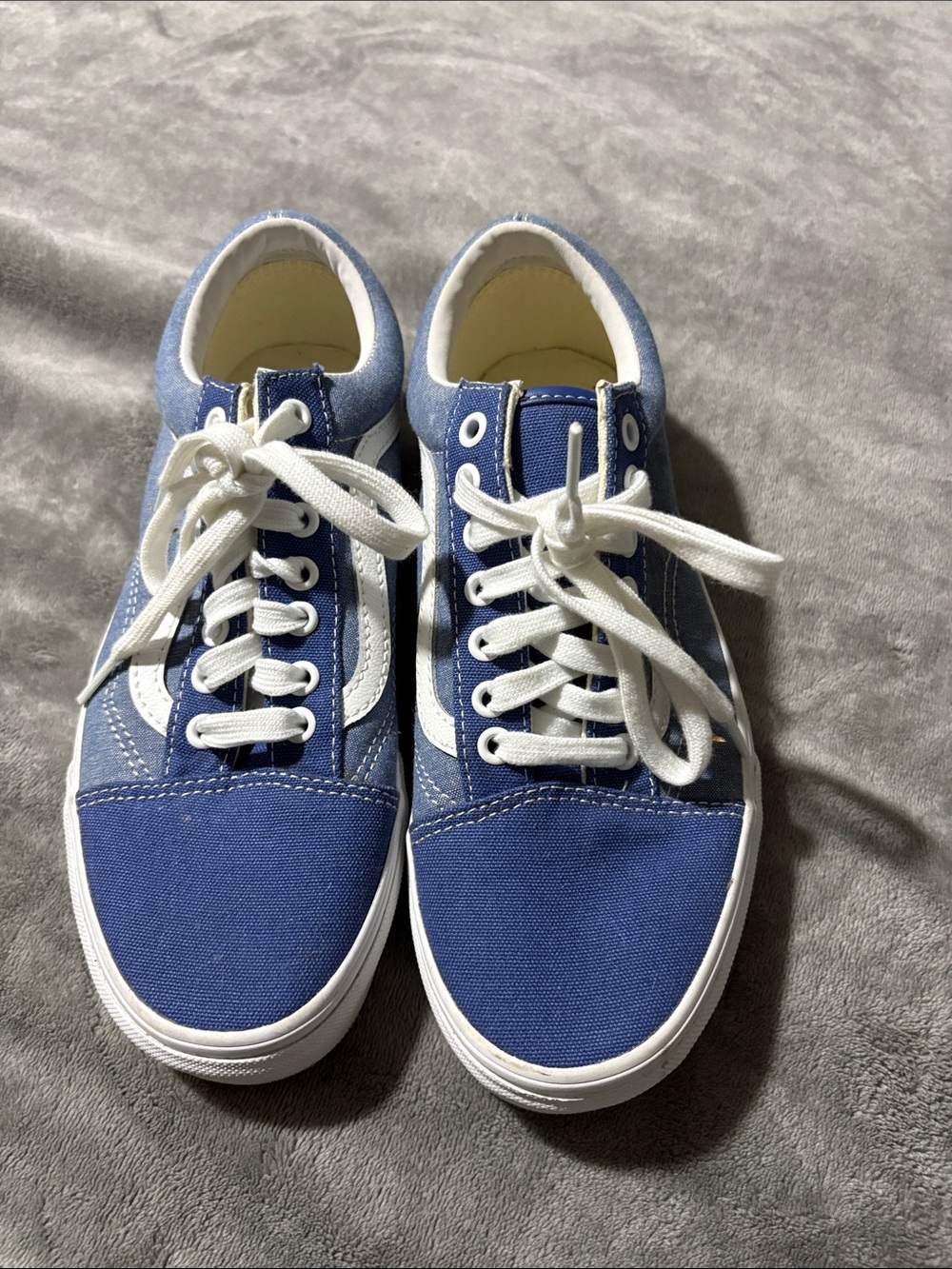 Classic Blue Canvas Low-Top Sneakers -Unisex